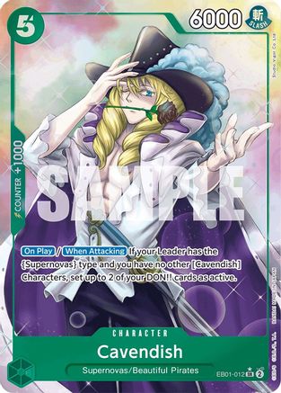 Cavendish (Alternate Art) (EB01-012)  [Extra Booster: Memorial Collection] Foil
