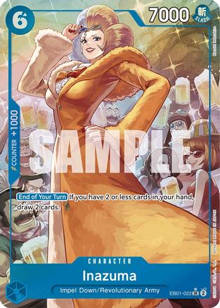 Inazuma (Alternate Art) (EB01-022)  [Extra Booster: Memorial Collection] Foil