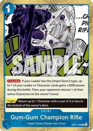Gum-Gum Champion Rifle (EB01-028)  [Extra Booster: Memorial Collection] Foil