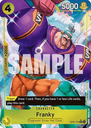 Franky (Parallel) (OP07-107)  [500 Years in the Future] Foil