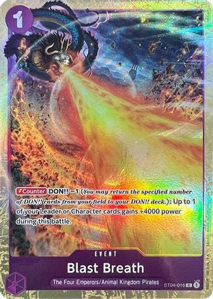 Blast Breath (Premium Card Collection -Best Selection Vol. 1-) (ST04-016)  [One Piece Promotion Cards] Foil