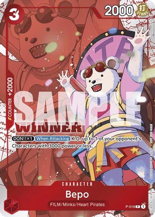 Bepo (Winner Pack Vol. 7) (P-019)  [One Piece Promotion Cards] Foil