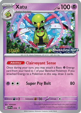 Xatu 059 [SV Scarlet & Violet Promo Cards]  - Holofoil