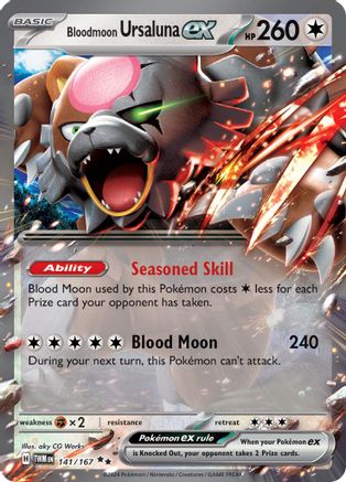 Bloodmoon Ursaluna ex 141/167 [SV06 Twilight Masquerade]  - Holofoil