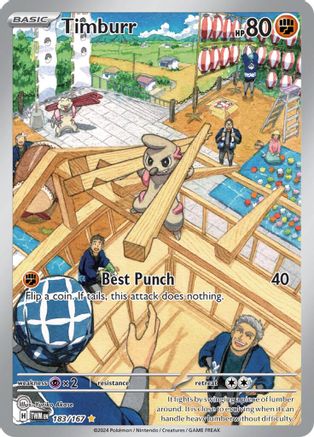 Timburr 183/167 [SV06 Twilight Masquerade]  - Holofoil