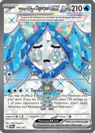 Wellspring Mask Ogerpon ex 194/167 [SV06 Twilight Masquerade]  - Holofoil