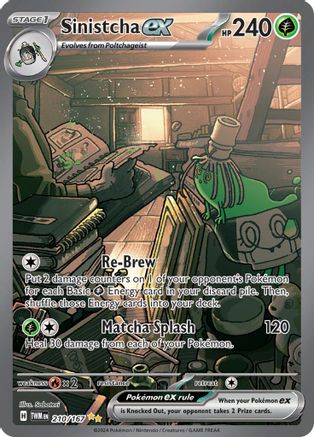 Sinistcha ex 210/167 [SV06 Twilight Masquerade]  - Holofoil