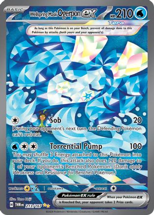 Wellspring Mask Ogerpon ex 213/167 [SV06 Twilight Masquerade]  - Holofoil