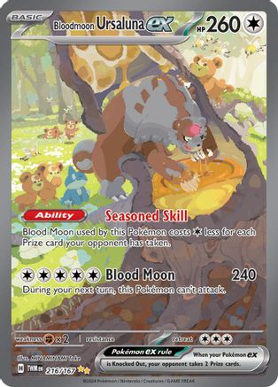 Bloodmoon Ursaluna ex 216/167 [SV06 Twilight Masquerade]  - Holofoil