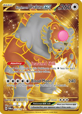 Bloodmoon Ursaluna ex 222/167 [SV06 Twilight Masquerade]  - Holofoil