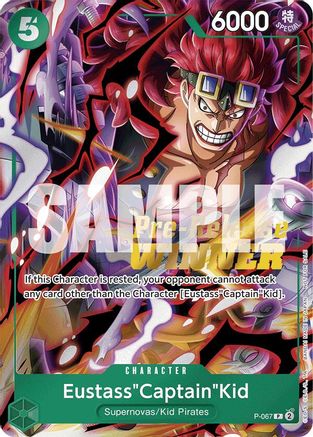 Eustass"Captain"Kid (OP-07 Pre-Release Tournament) [Winner] (P-067)  [One Piece Promotion Cards] Foil
