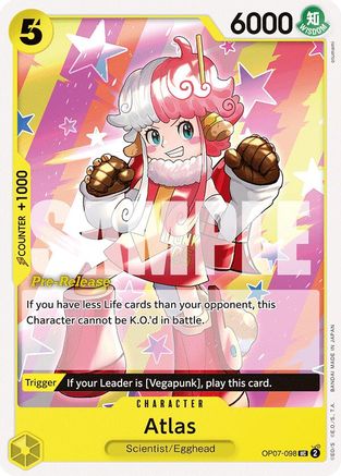 Atlas (OP07-098)  [500 Years in the Future Pre-Release Cards]