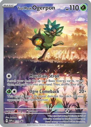 Teal Mask Ogerpon 123 [SV Scarlet & Violet Promo Cards]  - Holofoil