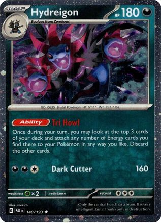 Hydreigon (Cosmos Holo) 140 [Blister Exclusives]  - Holofoil