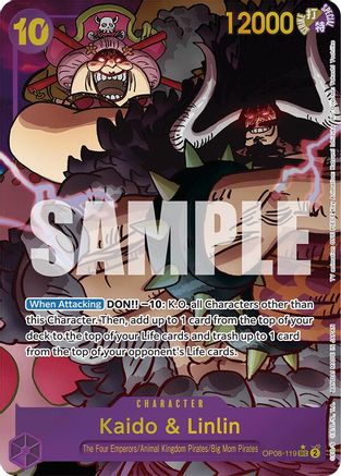 Kaido & Linlin (Parallel) (OP08-119)  [Two Legends] Foil