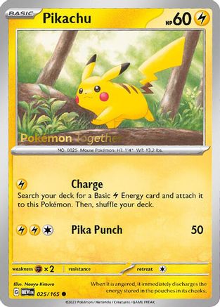 Pikachu 025/165 [Miscellaneous Cards & Products]