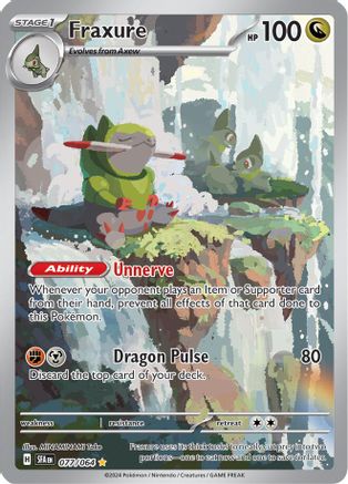 Fraxure 077/064 [SV Shrouded Fable]  - Holofoil
