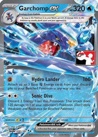 Garchomp ex 038/182 [Prize Pack Series Cards]  - Holofoil