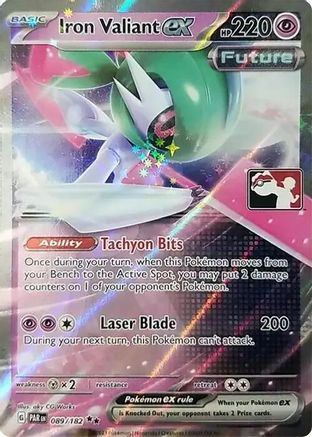 Iron Valiant ex 089/182 [Prize Pack Series Cards]  - Holofoil