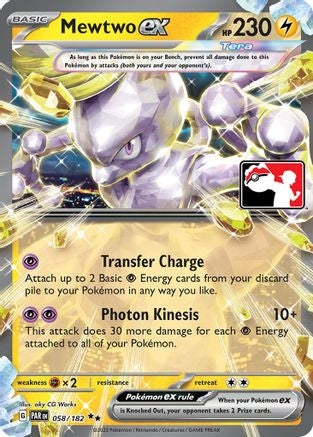 Mewtwo ex 058/182 [Prize Pack Series Cards]  - Holofoil