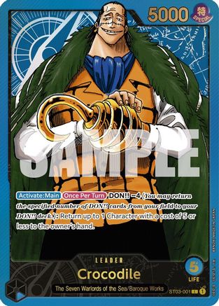 Crocodile (Premium Card Collection -Leader Collection-) (ST03-001)  [One Piece Promotion Cards] Foil