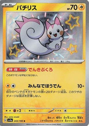 Pachirisu - 243/190 (243/190) [JP SV4a Shiny Treasure ex] Holofoil