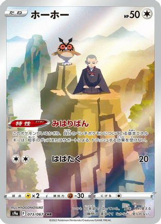 Hoothoot - 073/067 (073/067) [JP S9a Battle Region] Holofoil