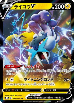 Raikou V - 038/172 (038/172) [JP S12a VSTAR Universe] Holofoil
