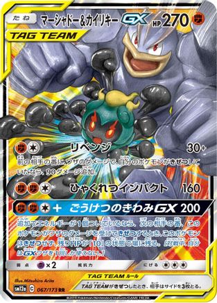 Marshadow & Machamp GX (067/173) [JP SM12a TAG TEAM GX Tag All Stars] Holofoil