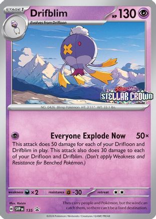 Drifblim 135 [SV Scarlet & Violet Promo Cards]  - Holofoil