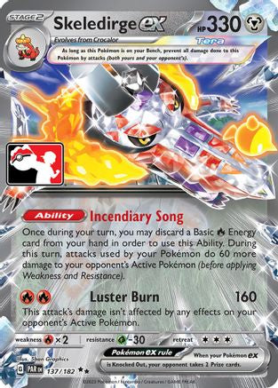 Skeledirge ex 137/182 [Prize Pack Series Cards]  - Holofoil