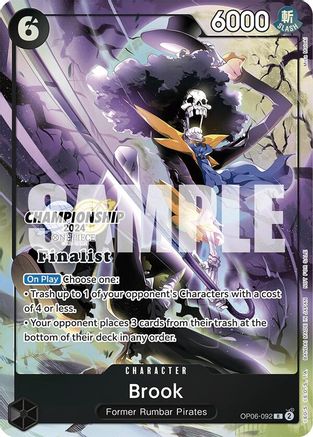 Brook (Championship 2024 Finalist Card Set) (OP06-092)  [One Piece Promotion Cards] Foil