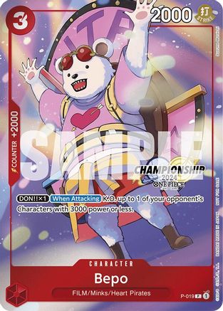 Bepo (CS 2024 Celebration Pack) (P-019)  [One Piece Promotion Cards] Foil