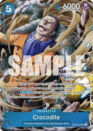 Crocodile (CS 2024 Celebration Pack) (ST03-003)  [One Piece Promotion Cards] Foil
