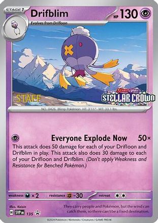 Drifblim 135 [SV Scarlet & Violet Promo Cards]  - Reverse Holofoil