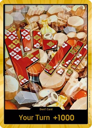 DON!! Card (Oden) (Gold)  [Premium Booster -The Best-] Foil