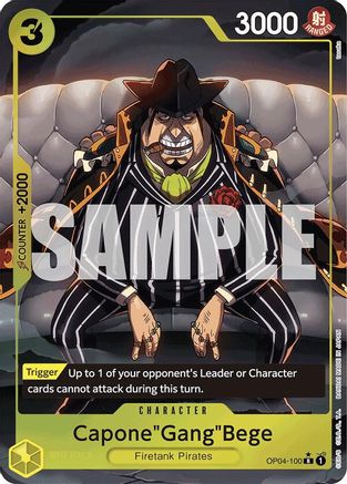 Capone"Gang"Bege (OP04-100) (Alternate Art) (OP04-100)  [Premium Booster -The Best-] Foil