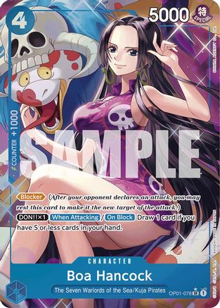 Boa Hancock (OP01-078) (Alternate Art) (OP01-078)  [Premium Booster -The Best-] Foil