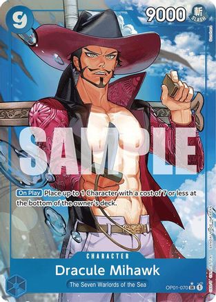 Dracule Mihawk (OP01-070) (Alternate Art) (OP01-070)  [Premium Booster -The Best-] Foil