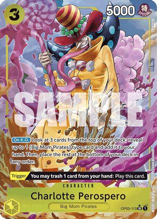 Charlotte Perospero (Alternate Art) (OP03-113)  [Premium Booster -The Best-] Foil
