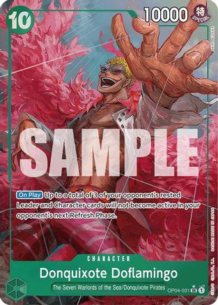 Donquixote Doflamingo (Alternate Art) (OP04-031)  [Premium Booster -The Best-] Foil