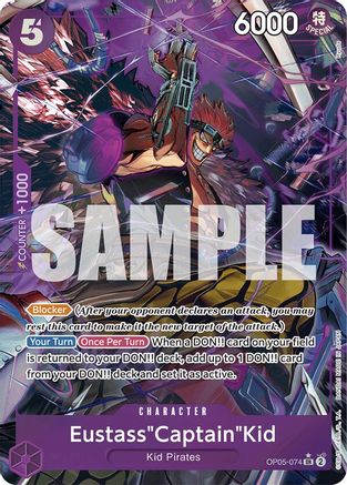 Eustass"Captain"Kid (OP05-074) (Alternate Art) (OP05-074)  [Premium Booster -The Best-] Foil