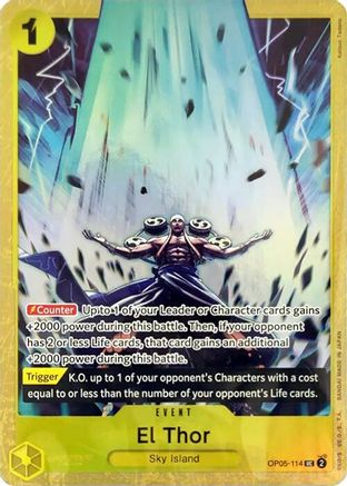 El Thor (Premium Card Collection -Best Selection Vol. 2-) (OP05-114)  [One Piece Promotion Cards] Foil