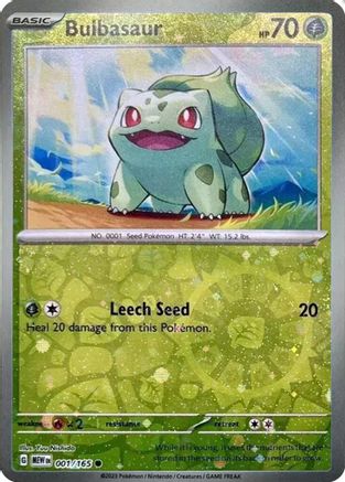 Bulbasaur 001/165 [Miscellaneous Cards & Products]  - Holofoil