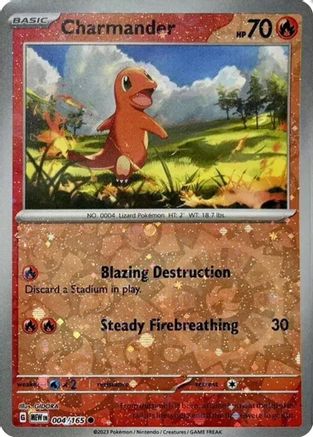 Charmander 004/165 [Miscellaneous Cards & Products]  - Holofoil