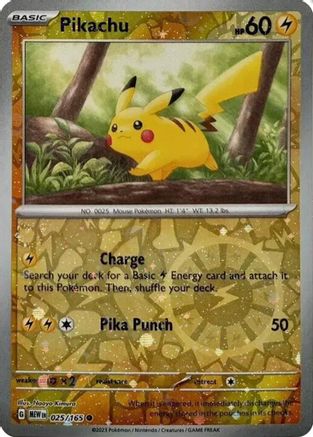 Pikachu 025/165 [Miscellaneous Cards & Products]  - Holofoil