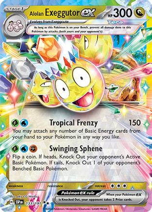 Alolan Exeggutor ex 133/191 [SV08 Surging Sparks]  - Holofoil