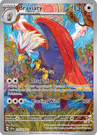 Braviary 214/191 [SV08 Surging Sparks]  - Holofoil