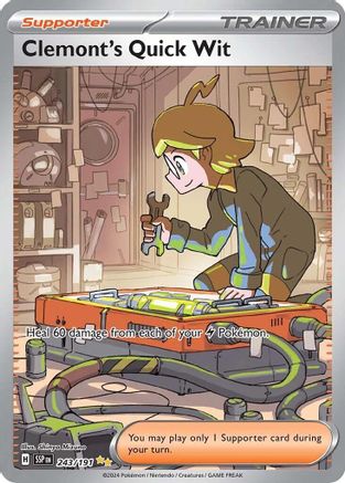 Clemont's Quick Wit 243/191 [SV08 Surging Sparks]  - Holofoil