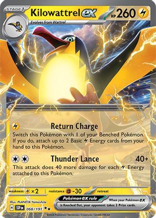 Kilowattrel ex 068/191 [SV08 Surging Sparks]  - Holofoil